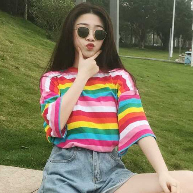Fashion Crop Top T-shirt for Women