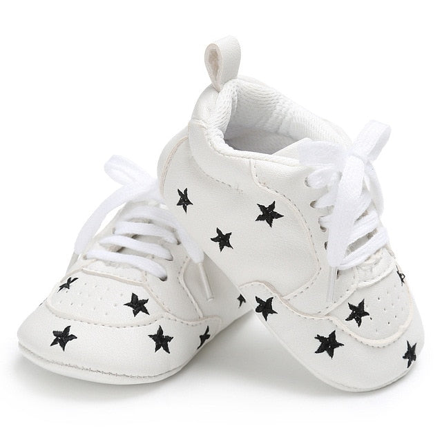 Newborn Print Heart Star Baby Sneaker - Jeglowstore