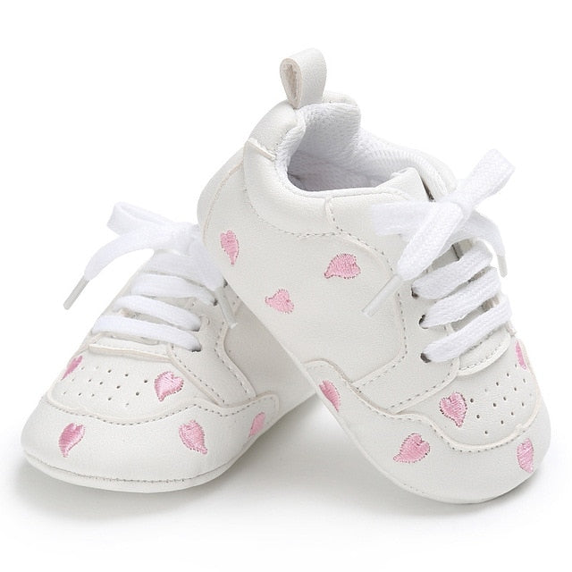 Newborn Print Heart Star Baby Sneaker - Jeglowstore