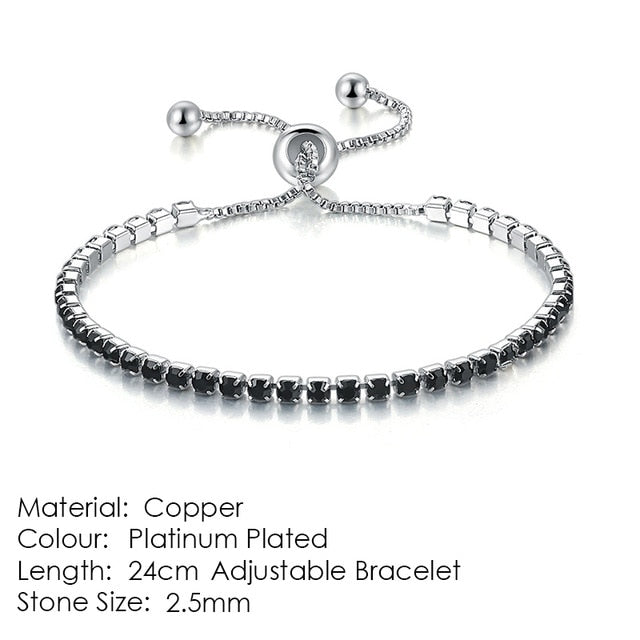 ZHOUYANG Bracelet For Women Luxury Style 4 Color 4 Claws Mosaic Cubic Zirconia Silver Color Fashion Jewelry Gift H095 - Shopeasywear