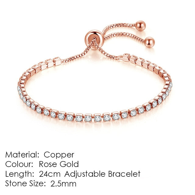 ZHOUYANG Bracelet For Women Luxury Style 4 Color 4 Claws Mosaic Cubic Zirconia Silver Color Fashion Jewelry Gift H095 - Shopeasywear