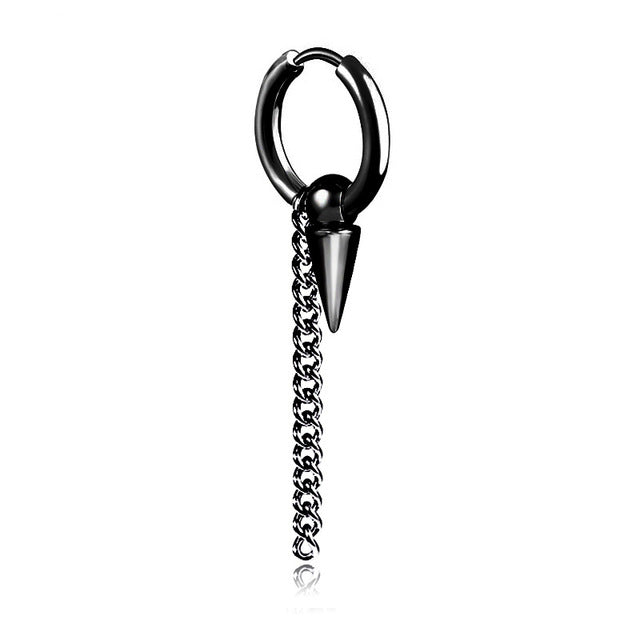 1 pair Punk Black Multiple Styles Stainless Earrings - Jeglow store