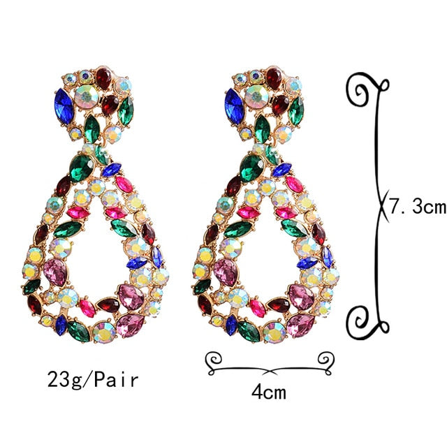 Hollowed-out Hanging Colorful Crystals - Shopeasywear