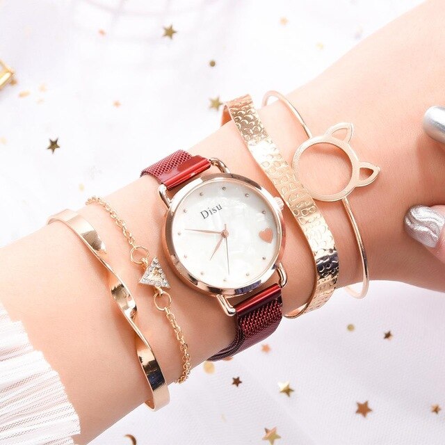 Luxury & Bracelet Set Gift Watch - Shopeasywear