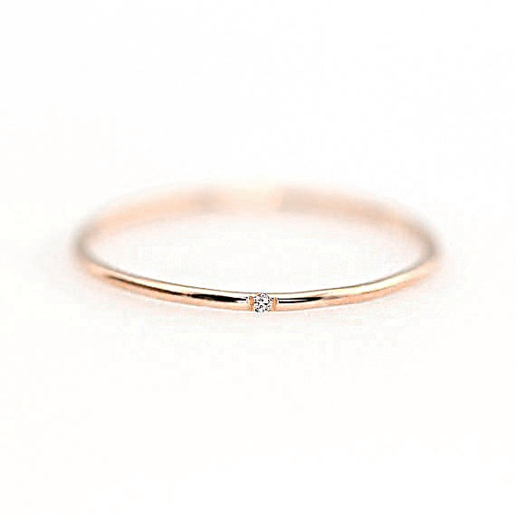 Double Fair 2019 Minimal Zircon Finger Rings For Women Gift 3 Color 1mm Full Round Thin Fashion Jewelry Ring HotSale KCR101M - Shopeasywear