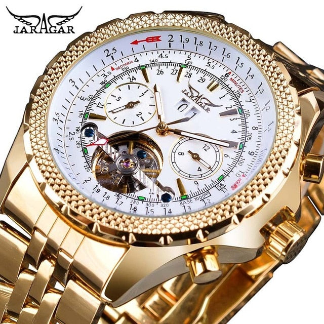 Flying Series Golden Mens Watch - Shopeasywear