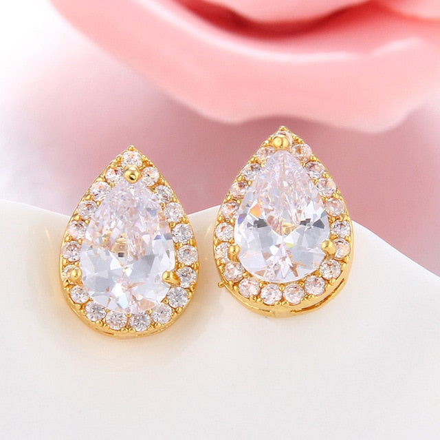 Water Drop Wedding Jewelry Sets