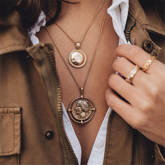 Shell Rose Pendant Necklace - Shopeasywear