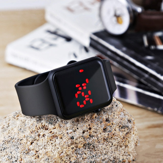 LED Electronic Sport Silicone Kids Watch Fashion Casual Outdoor Digital Display Watches Simple Kids Girls Boys Gift Clock Reloj - Shopeasywear