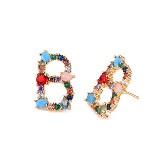 2 pcs CZ stud earring - Shopeasywear