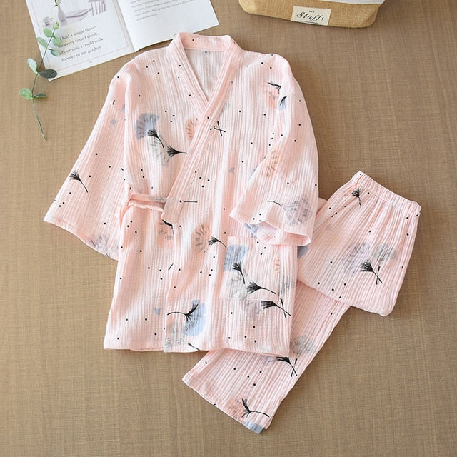 Spring and Summer Pure Cotton Pajamas