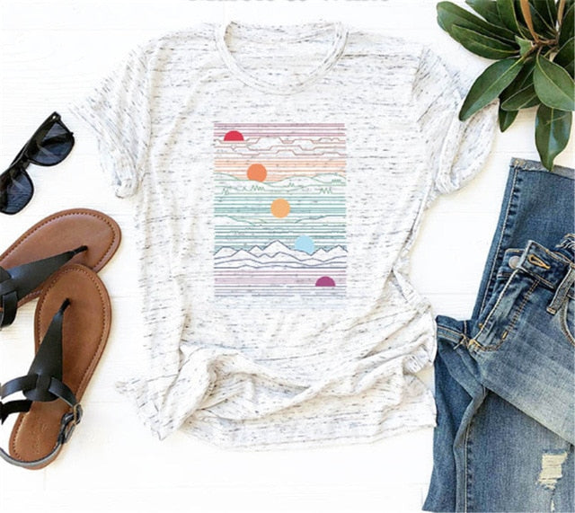 Short Sleeve O-Neck  Women T shirt