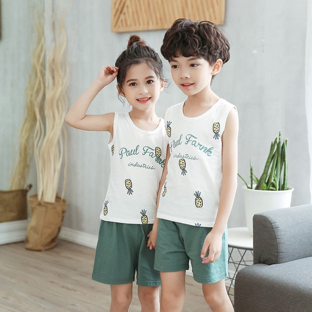 New Winter Cotton Kids Pajamas
