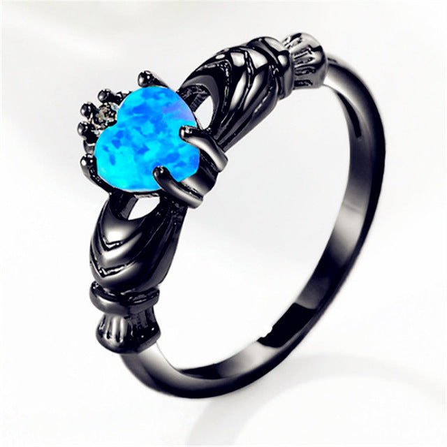 Love Heart Charm Finger Ring - Shopeasywear