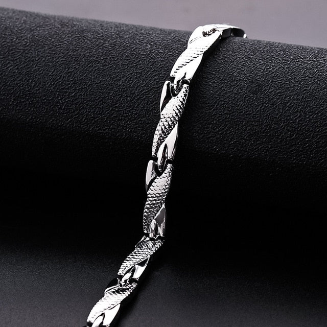 Men's Bracelets Abrray Magnetic Hematite Copper Bracelet with Hook Buckle Clasp Therapy Bangles Man Health Care Jewelry - Shopeasywear