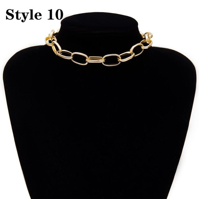 Punk Cuban Choker Necklace - Shopeasywear