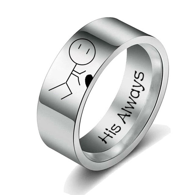 Silver Color Simple Design Ring