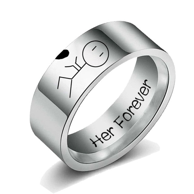 Silver Color Simple Design Ring
