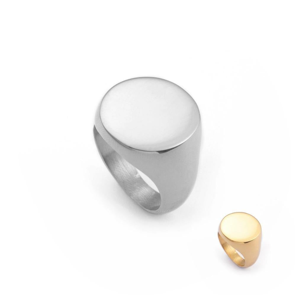 Round Stainless Steel Ring - Shopeasywear