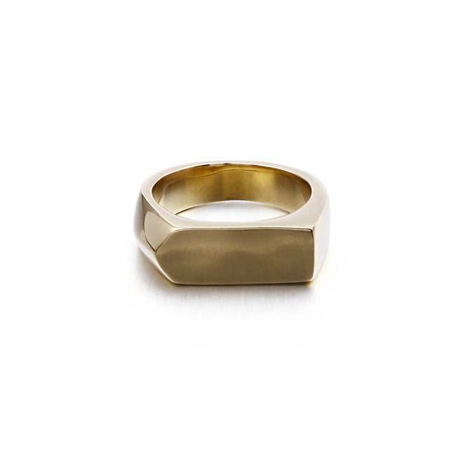Round Stainless Steel Ring - Shopeasywear