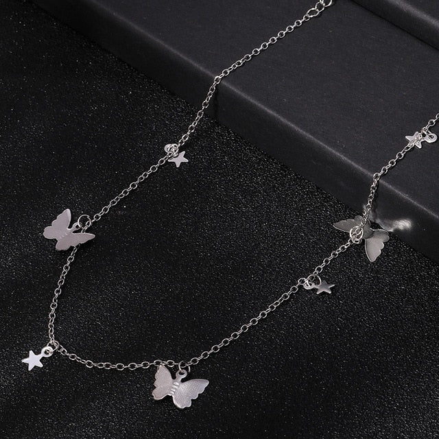 Gold Silver Color Chain Necklaces - Shopeasywear