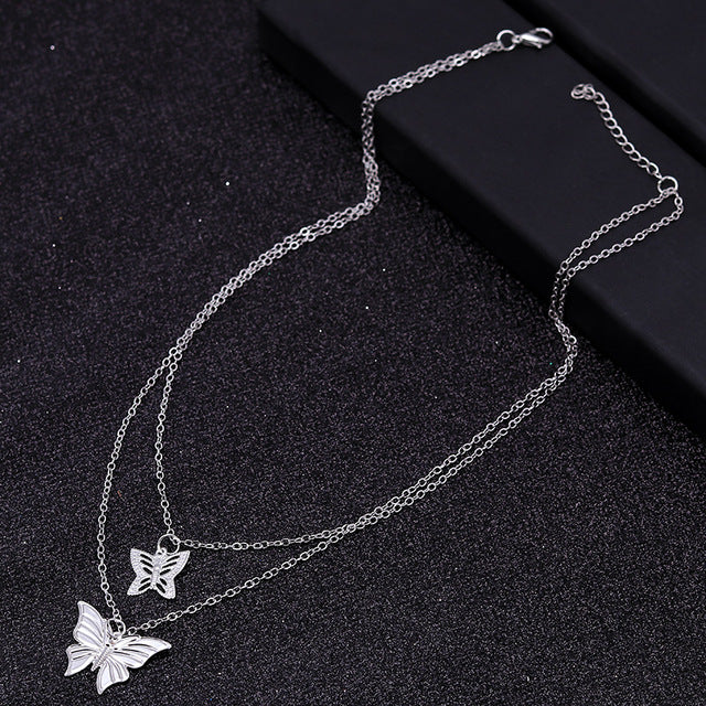 Gold Silver Color Chain Necklaces - Shopeasywear