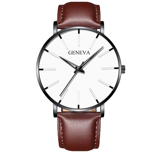 Reloj Hombre 2020 Mens Minimalist Watches Ultra Thin Mesh Belt Watch Luxury Men's Watch Business Casual Quartz Wristwatch - Shopeasywear