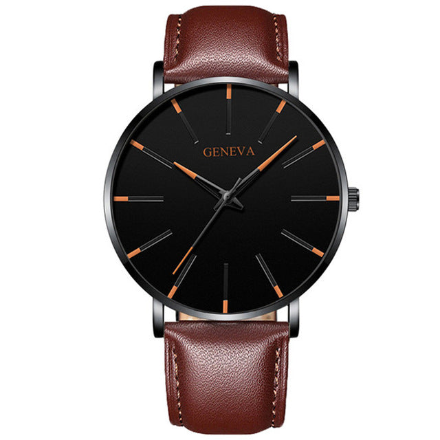 Reloj Hombre 2020 Mens Minimalist Watches Ultra Thin Mesh Belt Watch Luxury Men's Watch Business Casual Quartz Wristwatch - Shopeasywear
