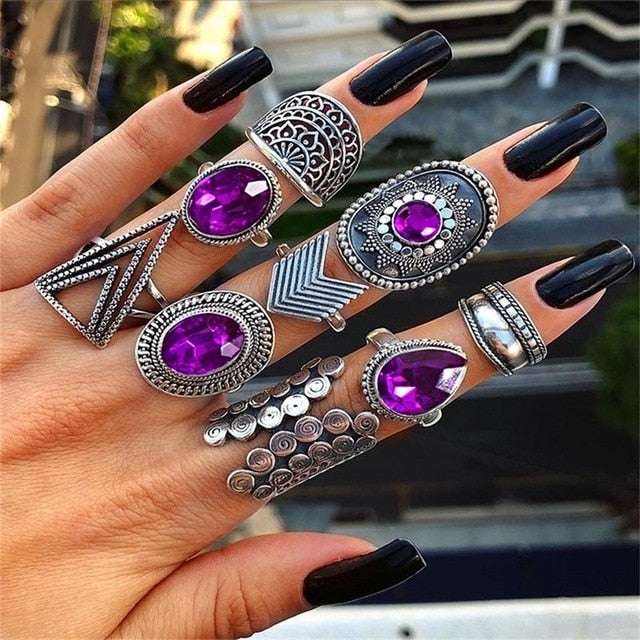 15 Pcs/set Ring Set For  Women - Shopeasywear