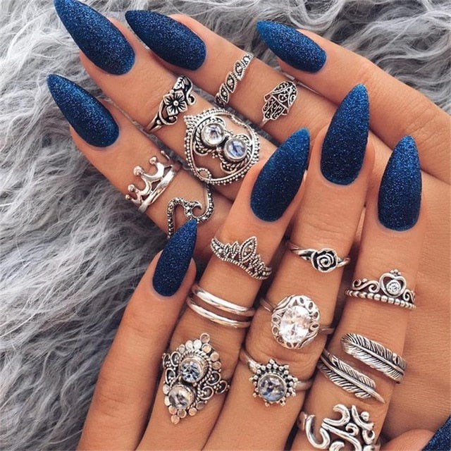 15 Pcs/set Ring Set For  Women - Jeglow store