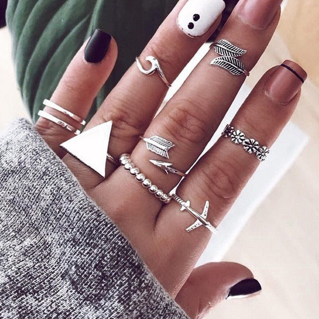 15 Pcs/set Ring Set For  Women - Jeglow store