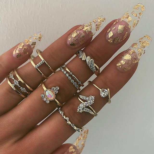 15 Pcs/set Ring Set For  Women - Shopeasywear