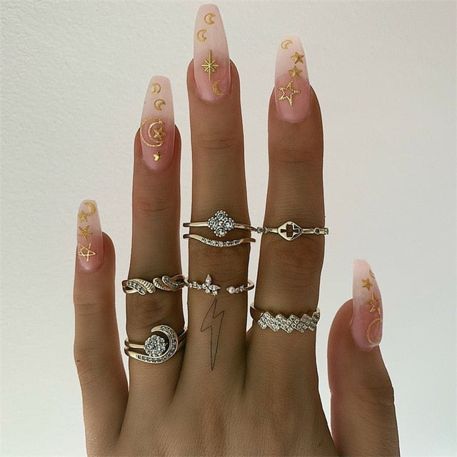 15 Pcs/set Ring Set For  Women - Shopeasywear