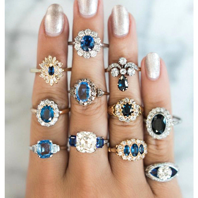 15 Pcs/set Ring Set For  Women - Shopeasywear