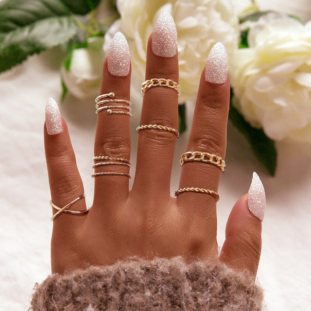 15 Pcs/set Ring Set For  Women - Jeglow store