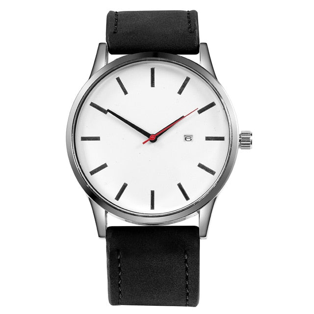 2019 Men Quartz Watch Relogio Masculino Military Sport Wristwatch Leather Strap Mens Reloj Complete Calendar Watches Homme Saati - Shopeasywear