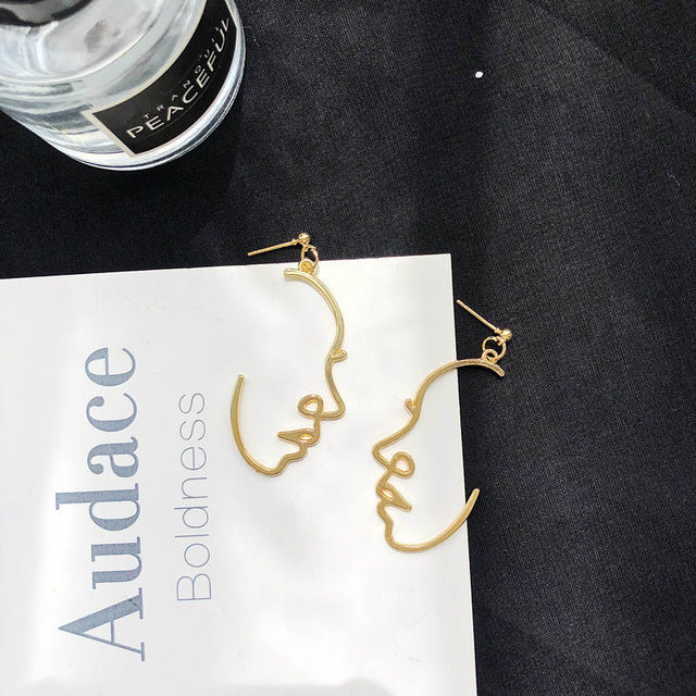 Face Drop Earrings For Women - Jeglowstore