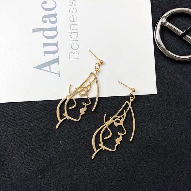 Face Drop Earrings For Women - Jeglowstore