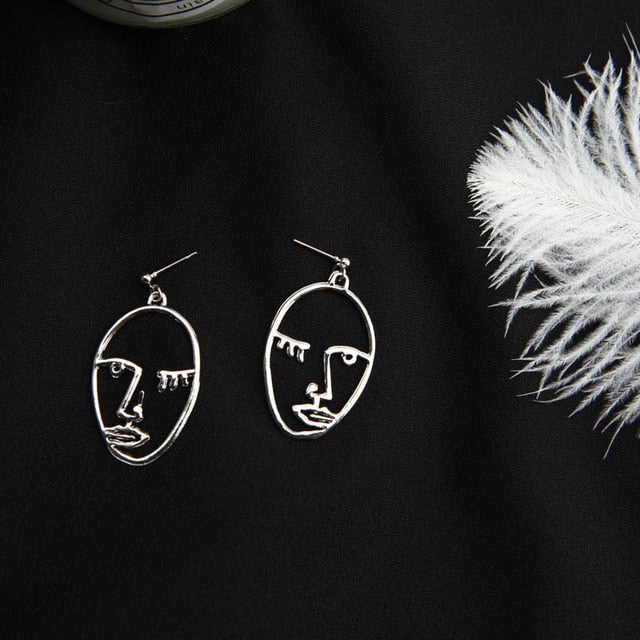 Face Drop Earrings For Women - Jeglowstore