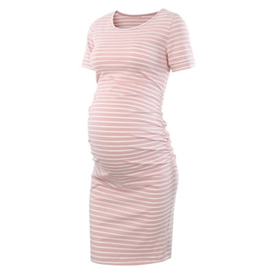 3pcs Women's Side Ruched Maternity Clothes