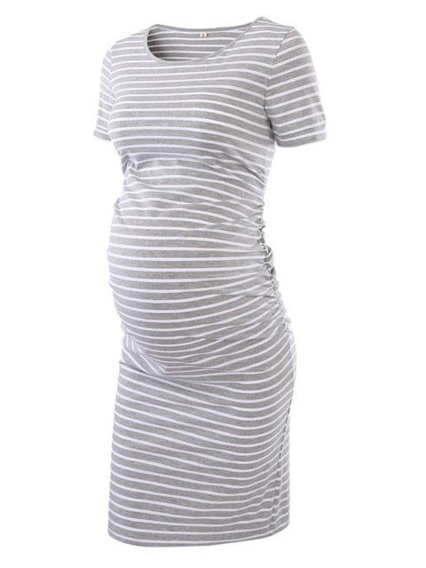 3pcs Women's Side Ruched Maternity Clothes
