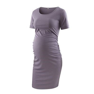 3pcs Women's Side Ruched Maternity Clothes