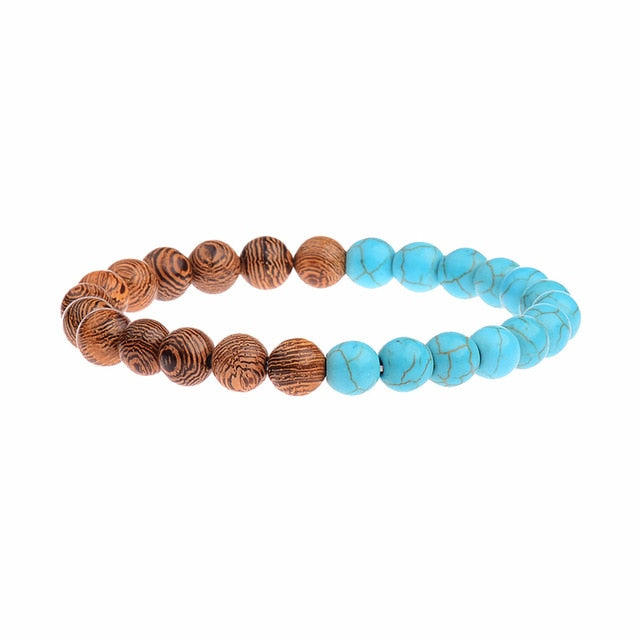 8mm New Natural Wood Beads Bracelets - Shopeasywear