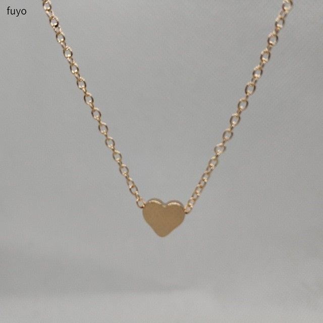 Moon Star Crystal Heart Necklace for Women - Shopeasywear