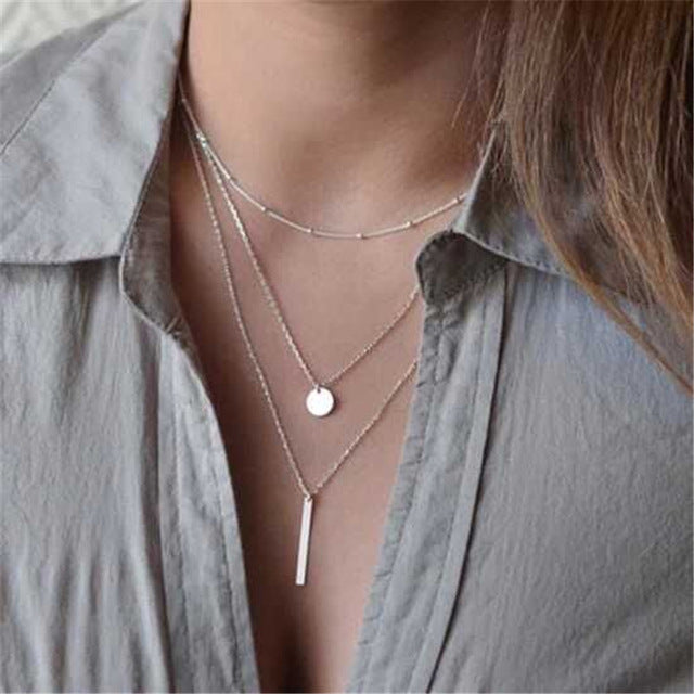 Moon Star Crystal Heart Necklace for Women - Shopeasywear
