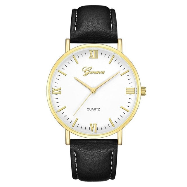 2018 Reloj Fashion Large Dial Military Quartz Men Watch Leather Sport Watches Classic Clock Wristwatch Relogio Masculino #D - Shopeasywear