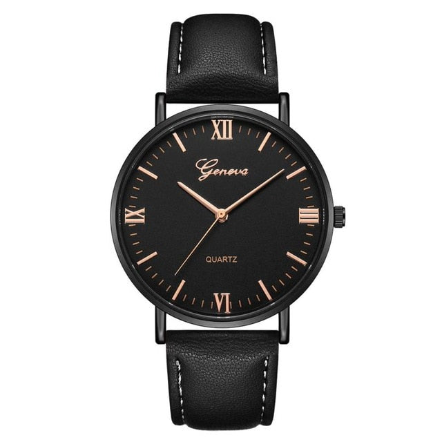 2018 Reloj Fashion Large Dial Military Quartz Men Watch Leather Sport Watches Classic Clock Wristwatch Relogio Masculino #D - Shopeasywear