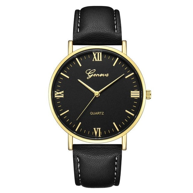 2018 Reloj Fashion Large Dial Military Quartz Men Watch Leather Sport Watches Classic Clock Wristwatch Relogio Masculino #D - Shopeasywear