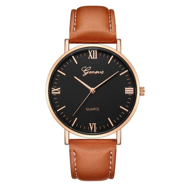 2018 Reloj Fashion Large Dial Military Quartz Men Watch Leather Sport Watches Classic Clock Wristwatch Relogio Masculino #D - Shopeasywear