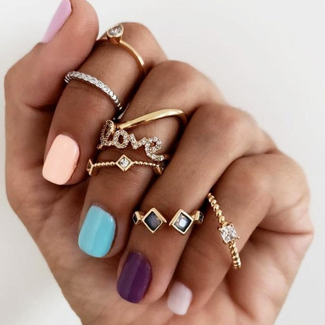 Moon Star Beads Ring For Women - Shopeasywear